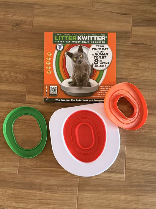 Kit toaleta pentru pisici, Litter Kwitter