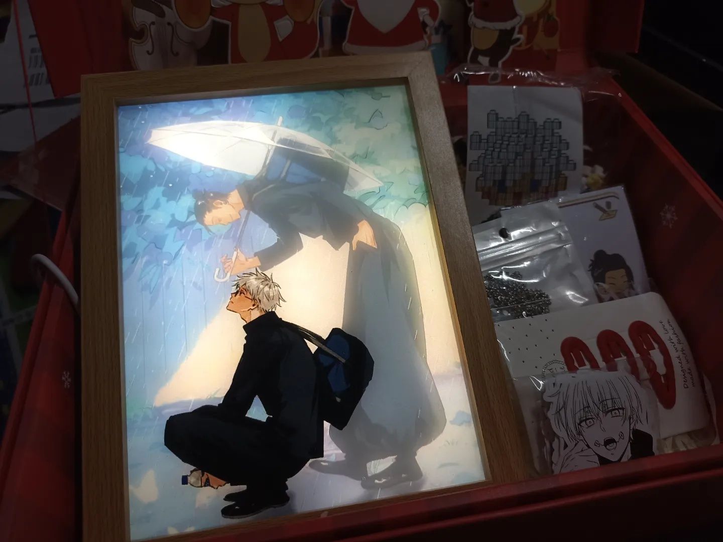 Картинка светильник с Годжо и Гето из аниме Магическая Битвы