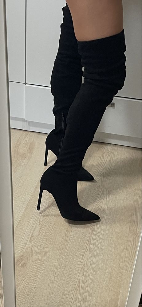 Велурени чизми H&M