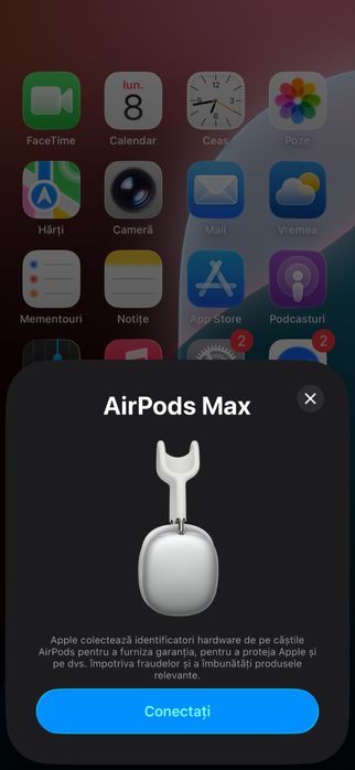 Airpods max desigilate pentru proba