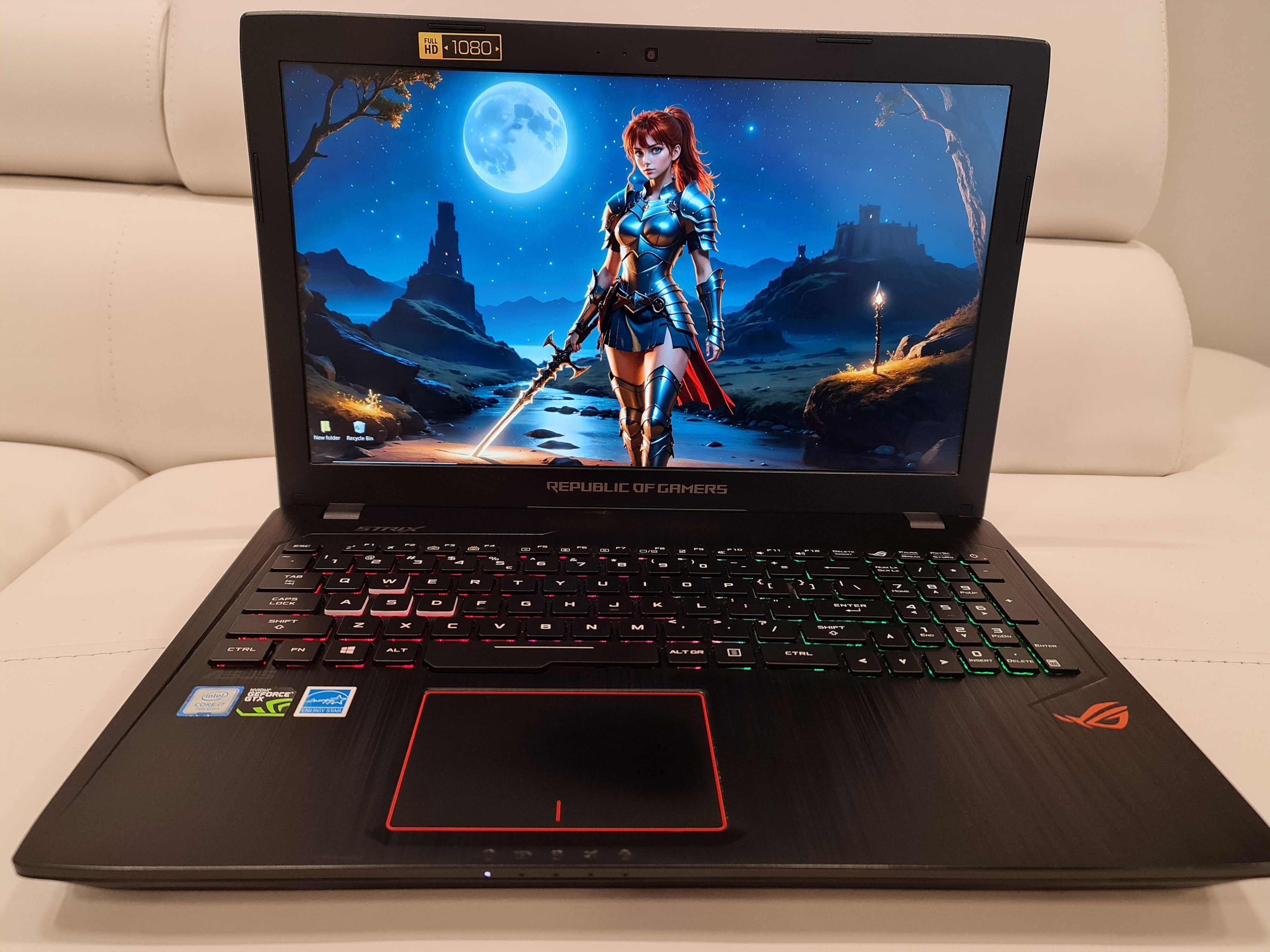 Laptop gaming Asus Rog Strix , intel core- i7-, video 4 gb nvidia