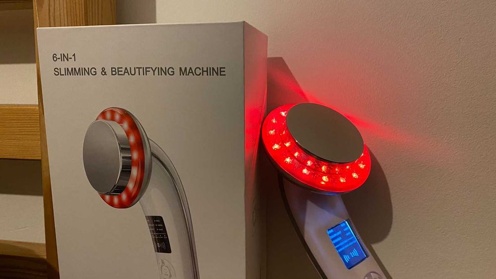 Масажор за лице/тяло 6 в 1 EMS функции, ултразвук, фотон, йони