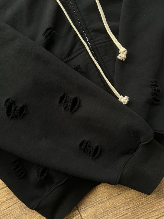 Rick Owens Distressed Hoodie