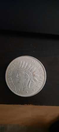 Бронзова монета от 1 долар USA  1851 г.