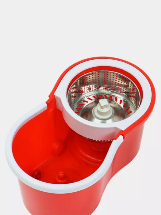 Tozalash to‘plami: 360° aylanuvchi mop va siqish funksiyali chelak