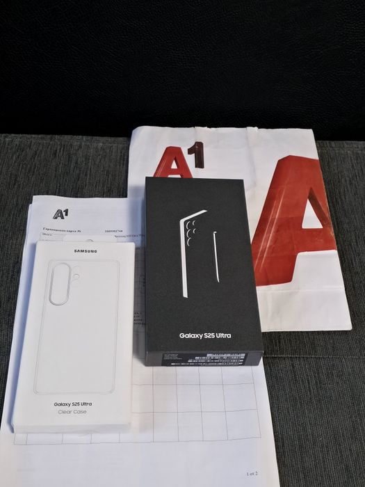 КАТО НОВ 512GB Samsung S25 Ultra A1 Гаранция 2027г. Gray / Сив