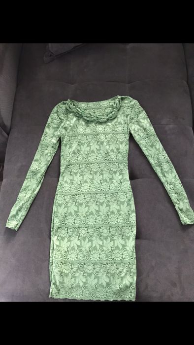 Rochie verde eleganta Monesse