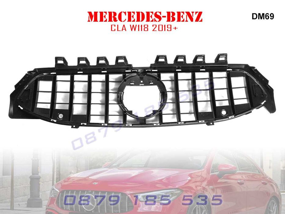 Предна решетка тип диамант Mercedes CLA W118 2019+ мецедес цла