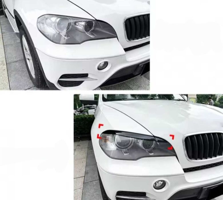 Вежди за фарове за BMW X5 E70 БМВ Х5 Е70 черни пиано лак