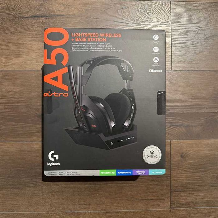 Casti Wireless Astro A50 Lightspeed statie de incarcare, Negru