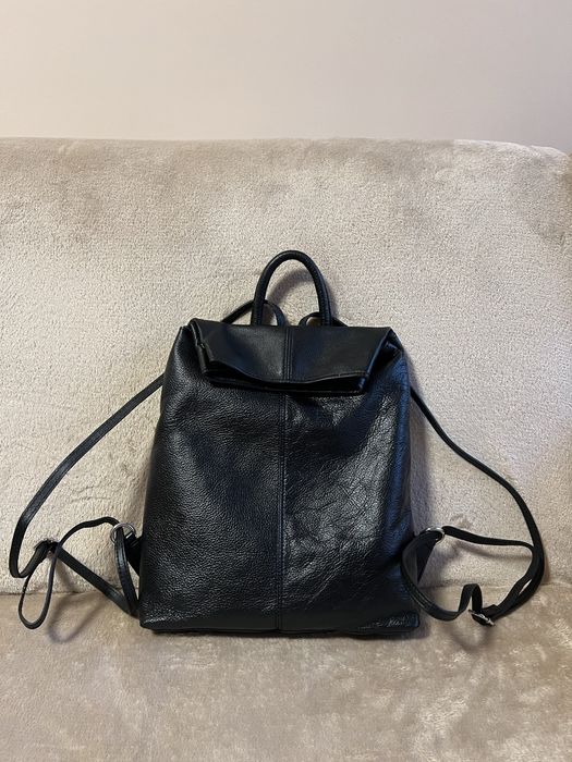 Раница от естествена телешка кожа