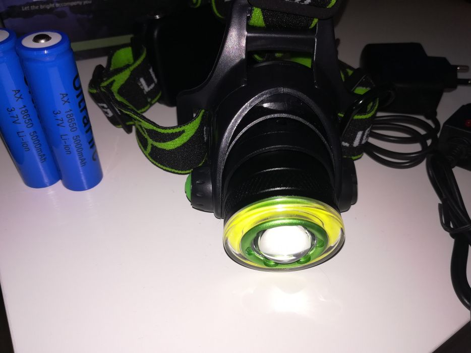 Lanterna Frontala 2 Led T6+Cob+Zoom+Lupa OFERTA!