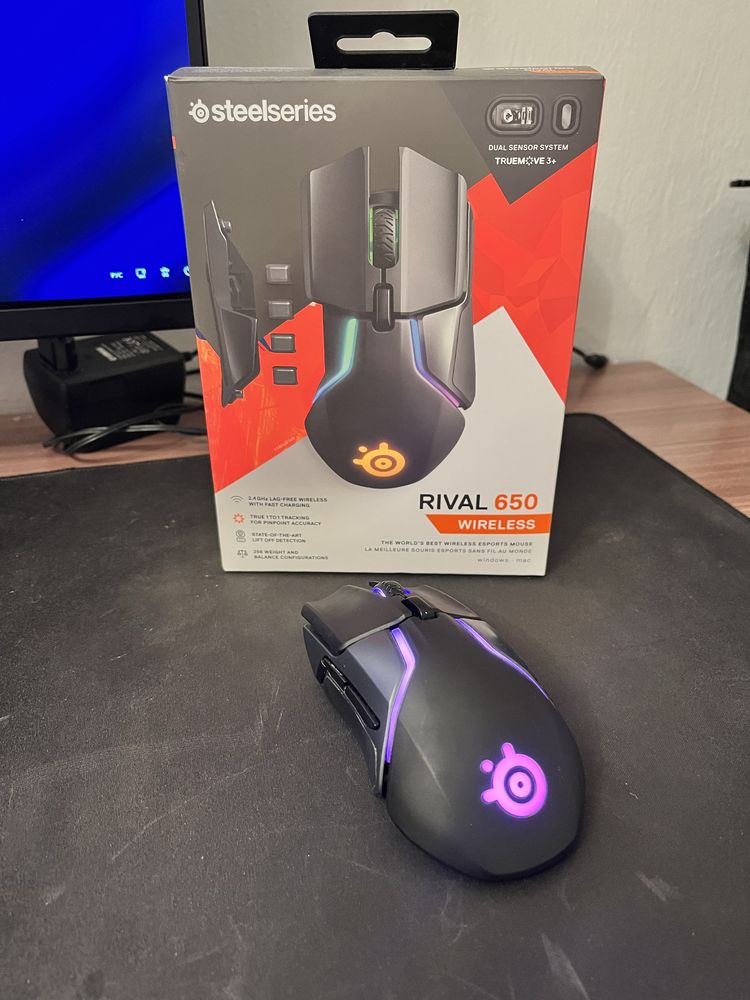 Мышка беспроводная SteelSeries rival 650