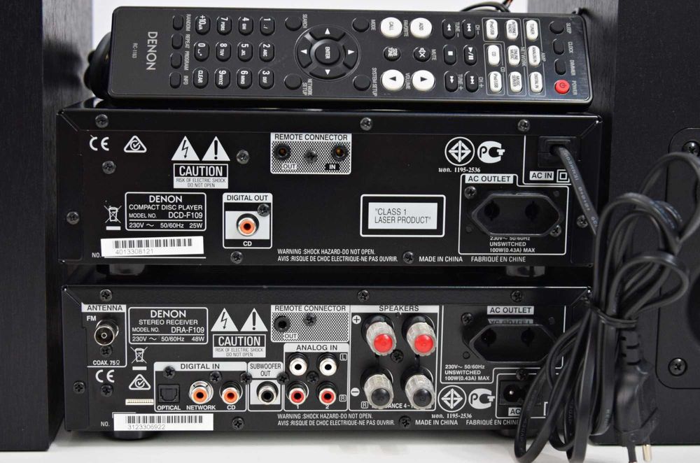 MiniSistem Denon D-F 109, amplificator + cd player + boxe