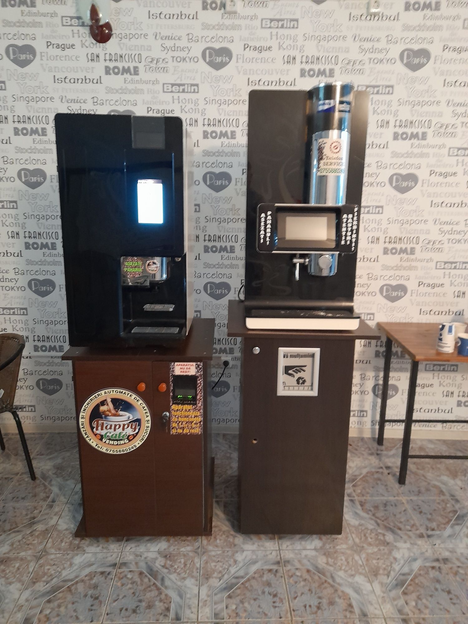 Automate de cafea si automate de sucuri si food de la 2000 lei