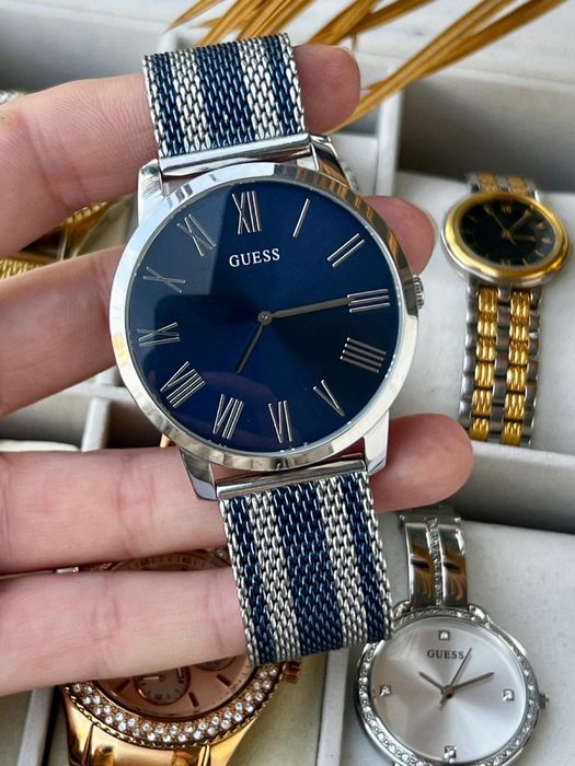 Ceas bărbătesc Guess Blue Mesh