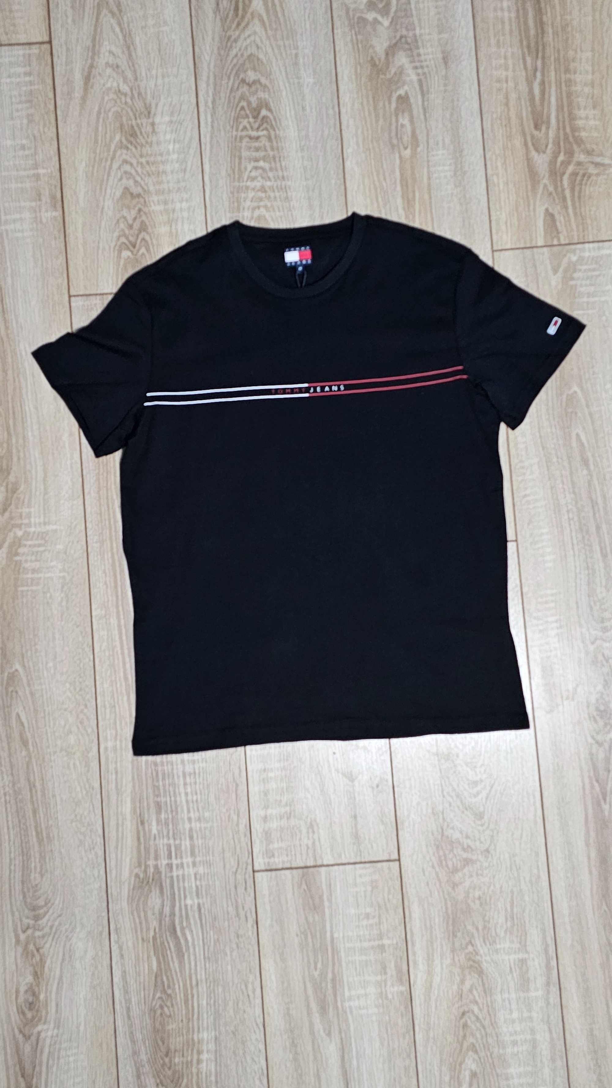 Оригинална Мъжка Черна Тениска Tommy Hilfiger - Чисто Нова