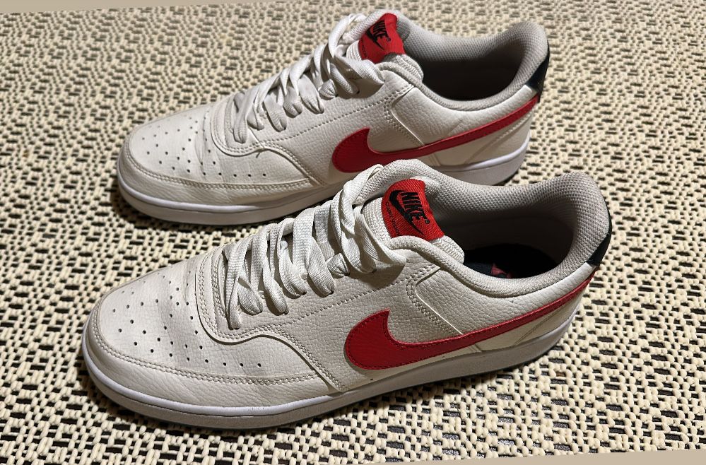 Nike Court Vision Low (White/University Red)