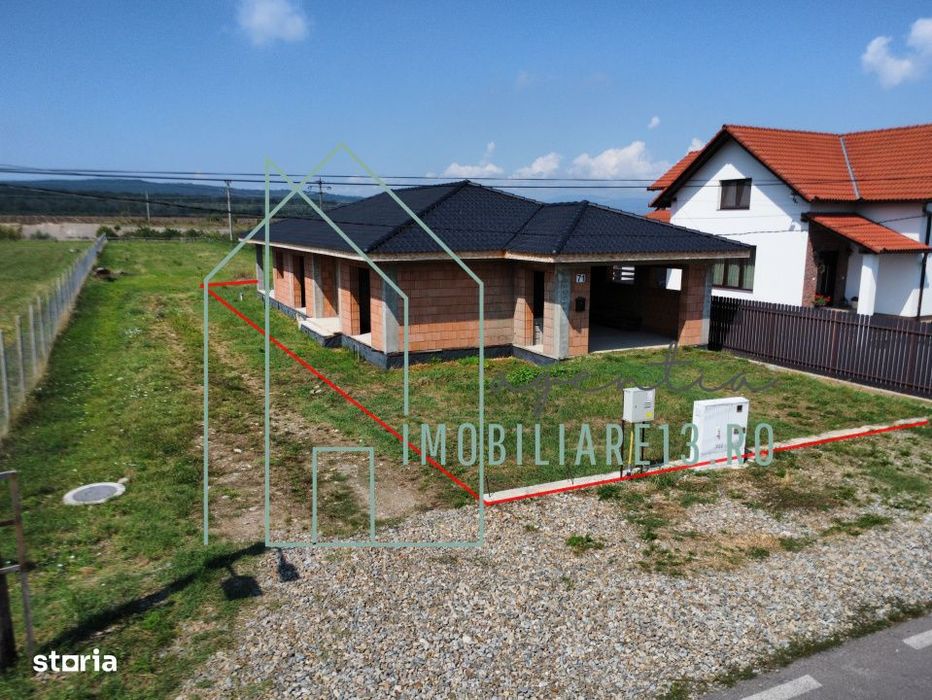 Casa noua de vanzare, 3 dormitoare, pe un nivel, Petresti, Sebes, Alba