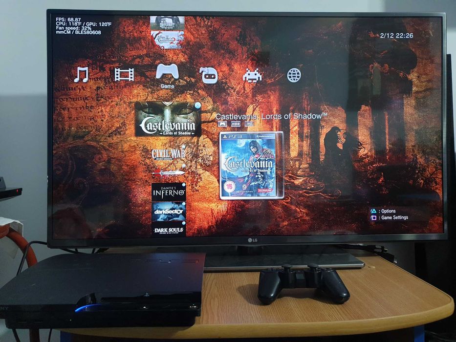 PS3 modat CFW 320 GB + 40 jocuri (GTA V, Red Dead, God of War, NFS)