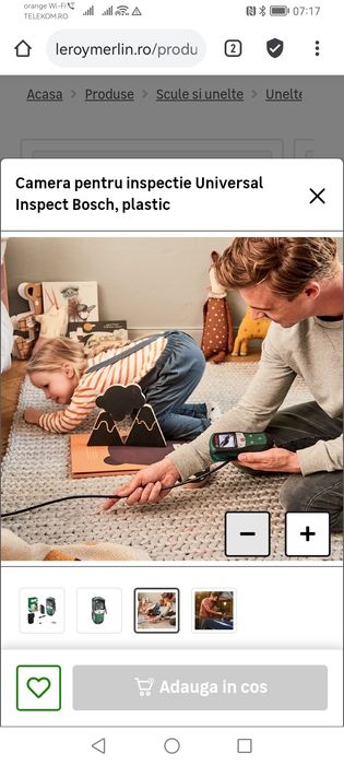 Vând aparat Camera pentru inspectie Universal Inspect Bosch, plastic
4