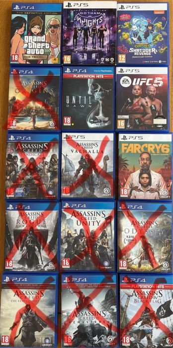 Игри за ps 4/5 всяка по 50 лв