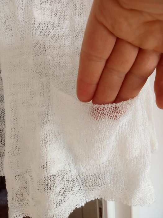 Cardigan alb-crem mărimea M