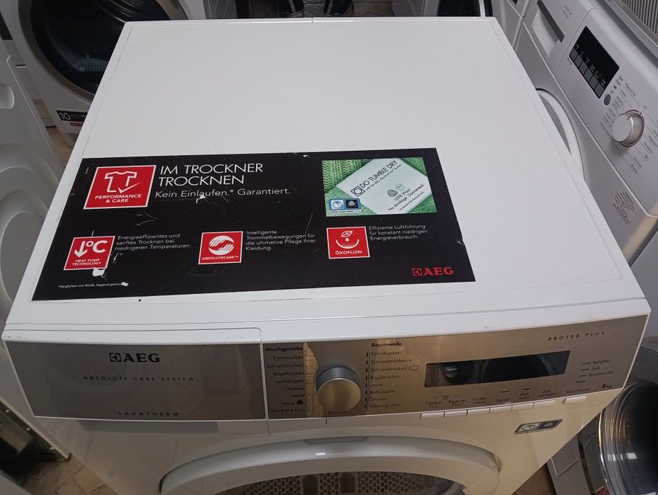 Сушилня с термопомпа АЕГ Aeg Protex Plus A++ 8кг 2 години гаранция!