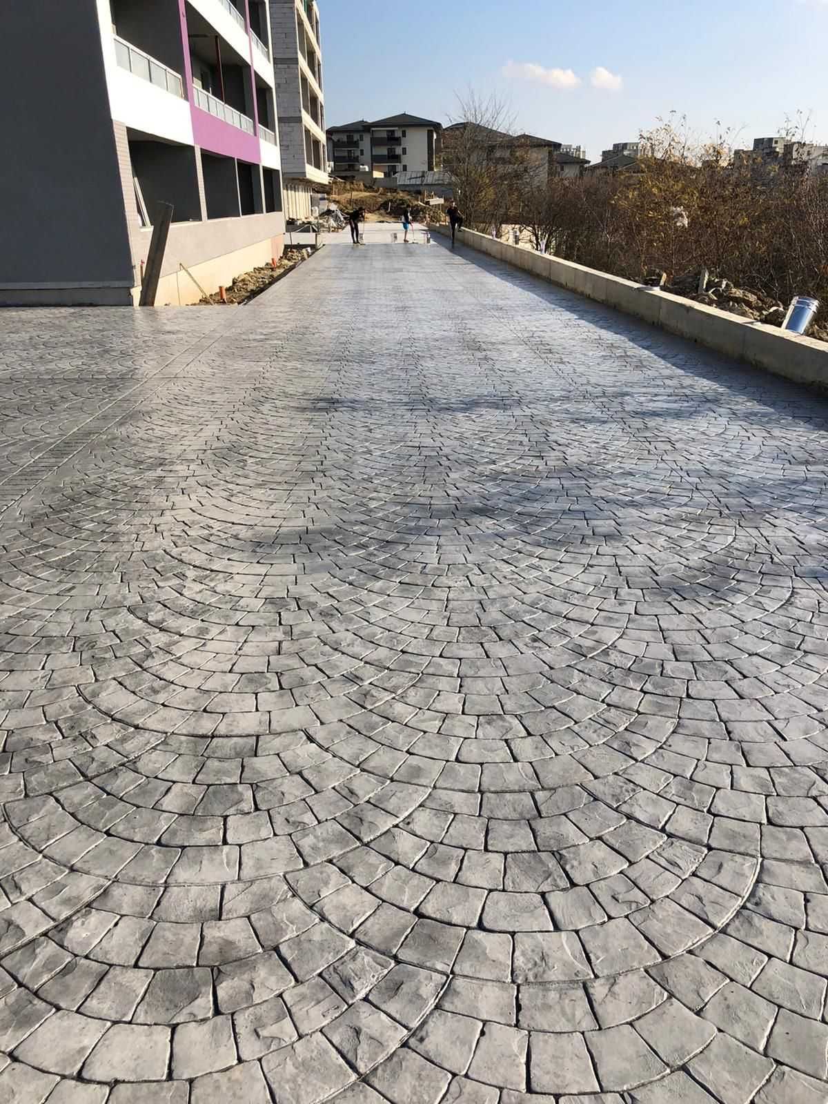 # beton amprentat si elicopterizat# pavaj din beton amprentat