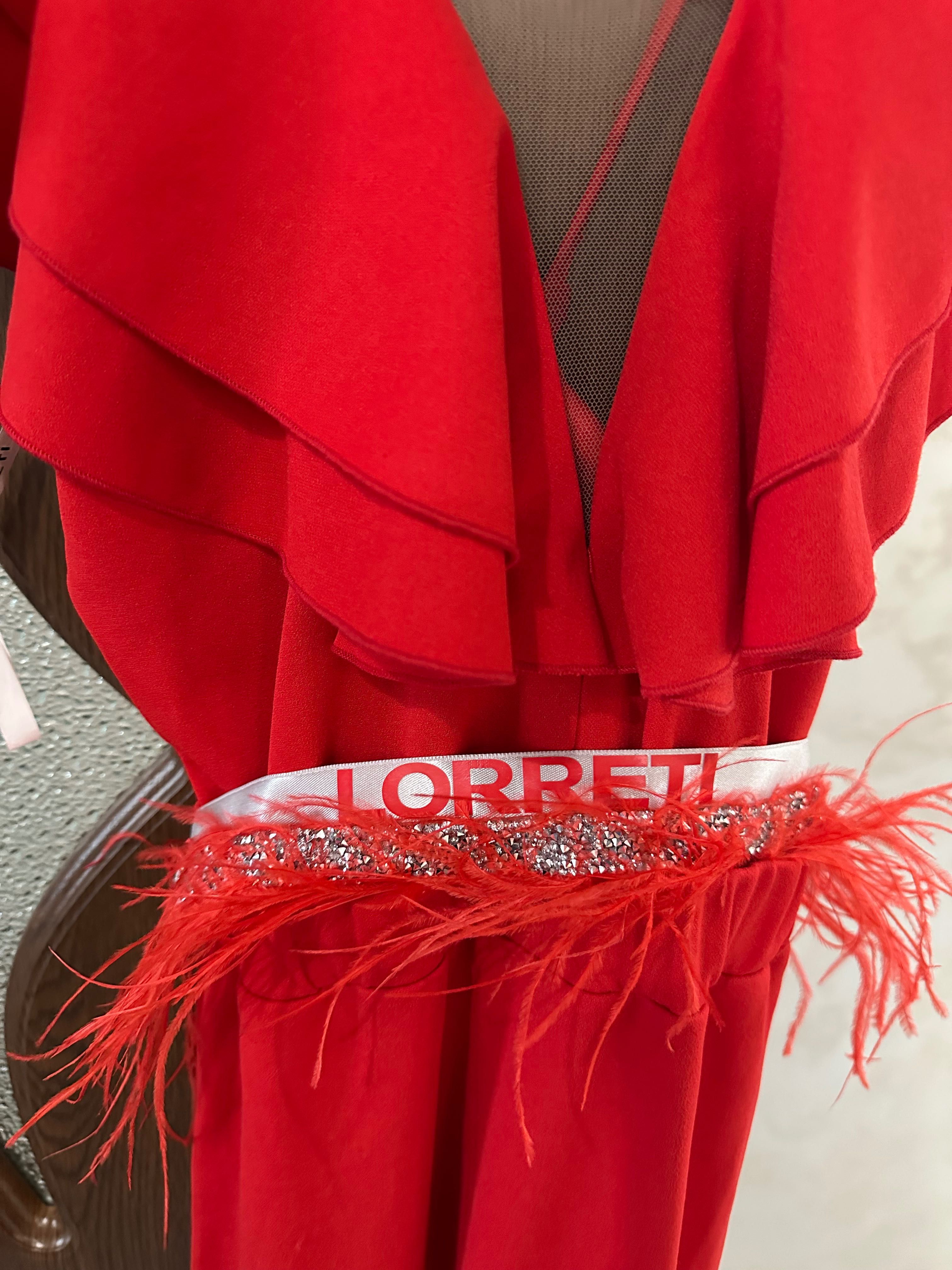 LORRETI дълга червена рокля