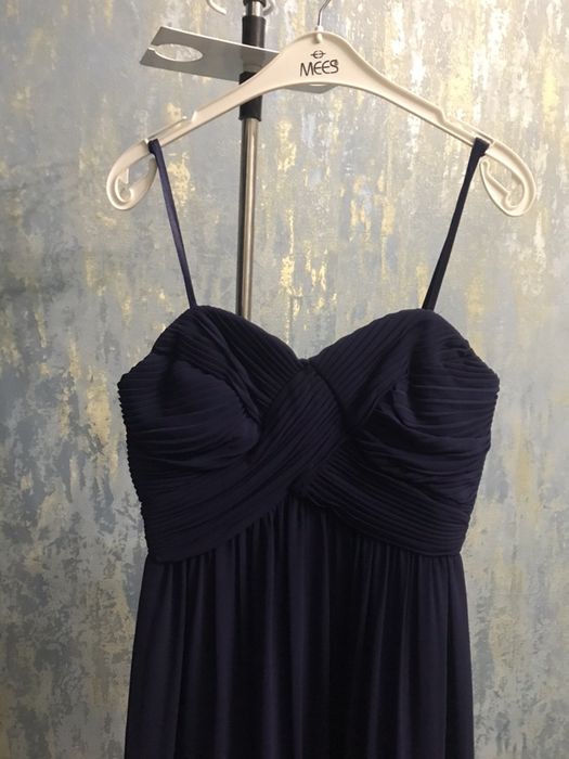 Вечернее синее платье