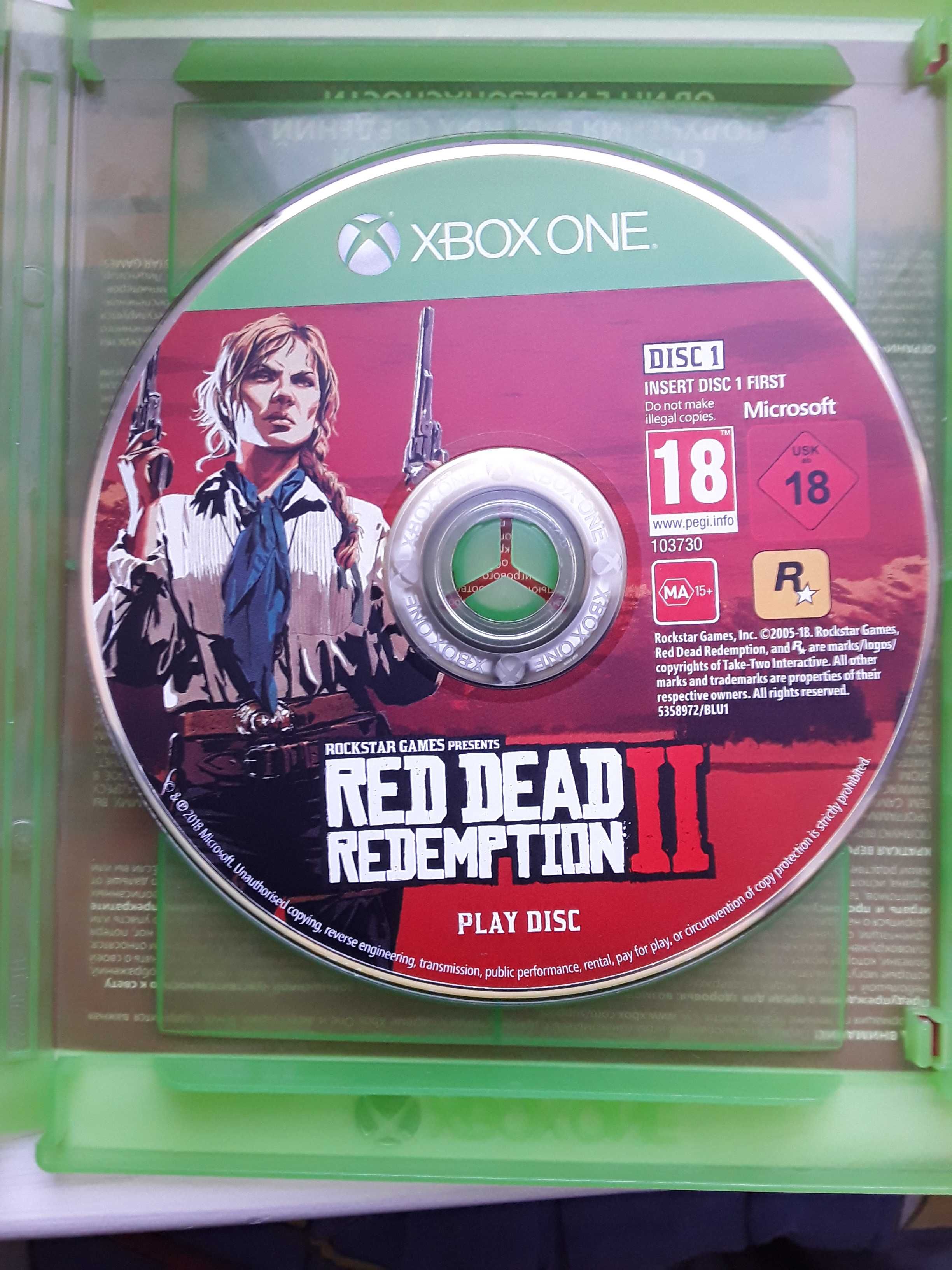 Продам диск Red Dead Redemption 2 Xbox One