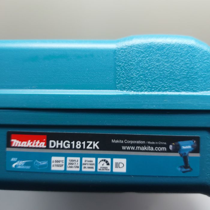 Нов модел акумулаторен пистолет за горещ въздух Makita DHG181ZK