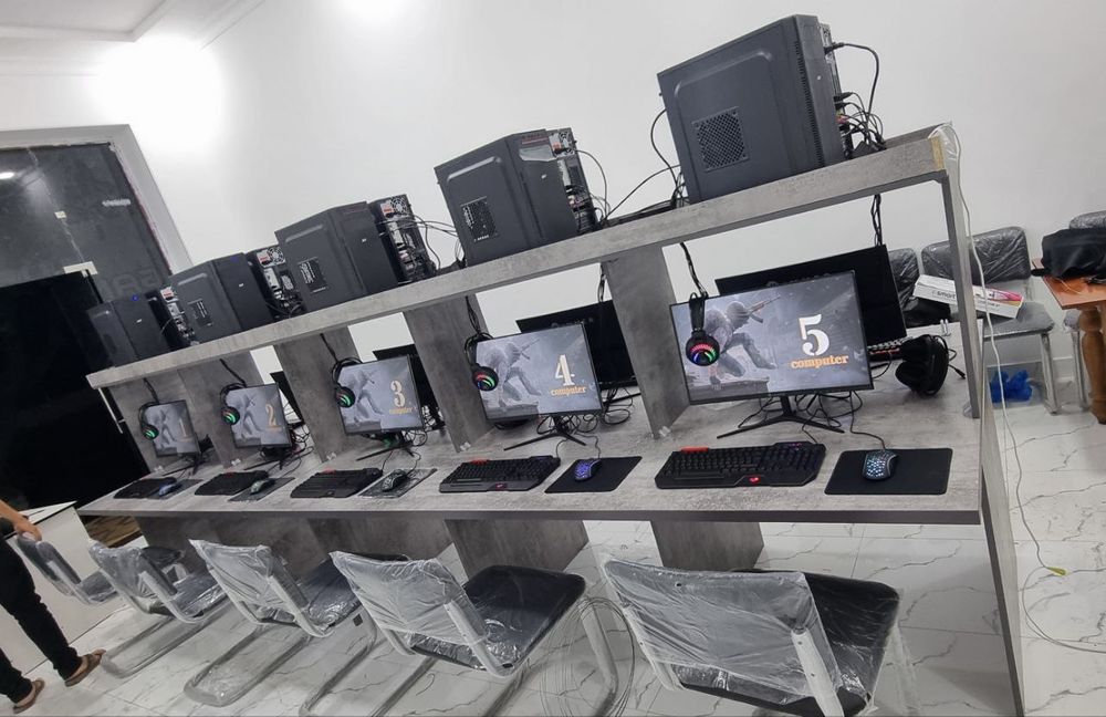 Game Club uchun 10ta igravoy Kompyuterlar stol stullari bn tayyor