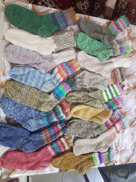 Шерстяные носки ручной работы