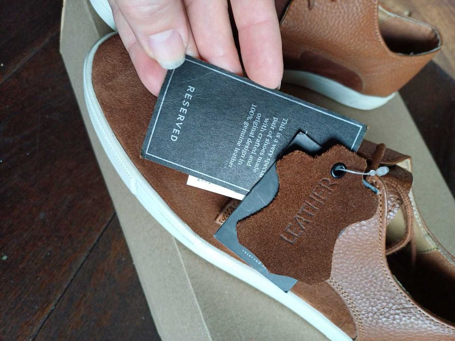 Pantofi piele naturala, Reserved, mar.41, 26.5 cm.