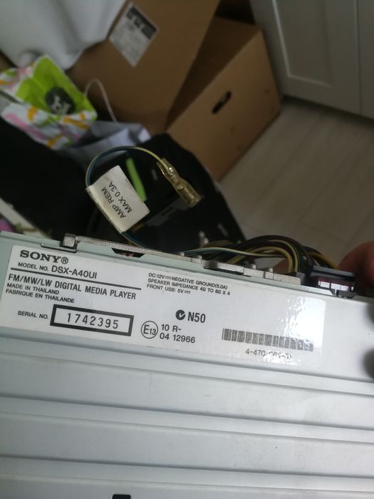 Radio MP3 Player auto Sony DSXA40UI, 4 x 55 W, USB, AUX, telecomanda