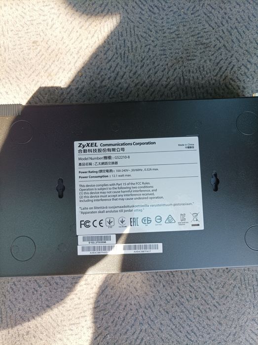 Switch Zyxel GS-2210-8