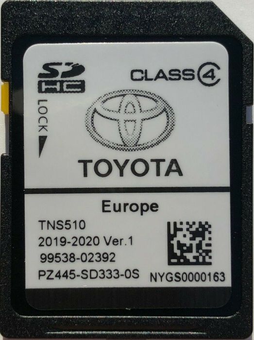 2021гд Ver.2 Toyota Навигационна SD card TNS510 Europe Сд Карта Тойота