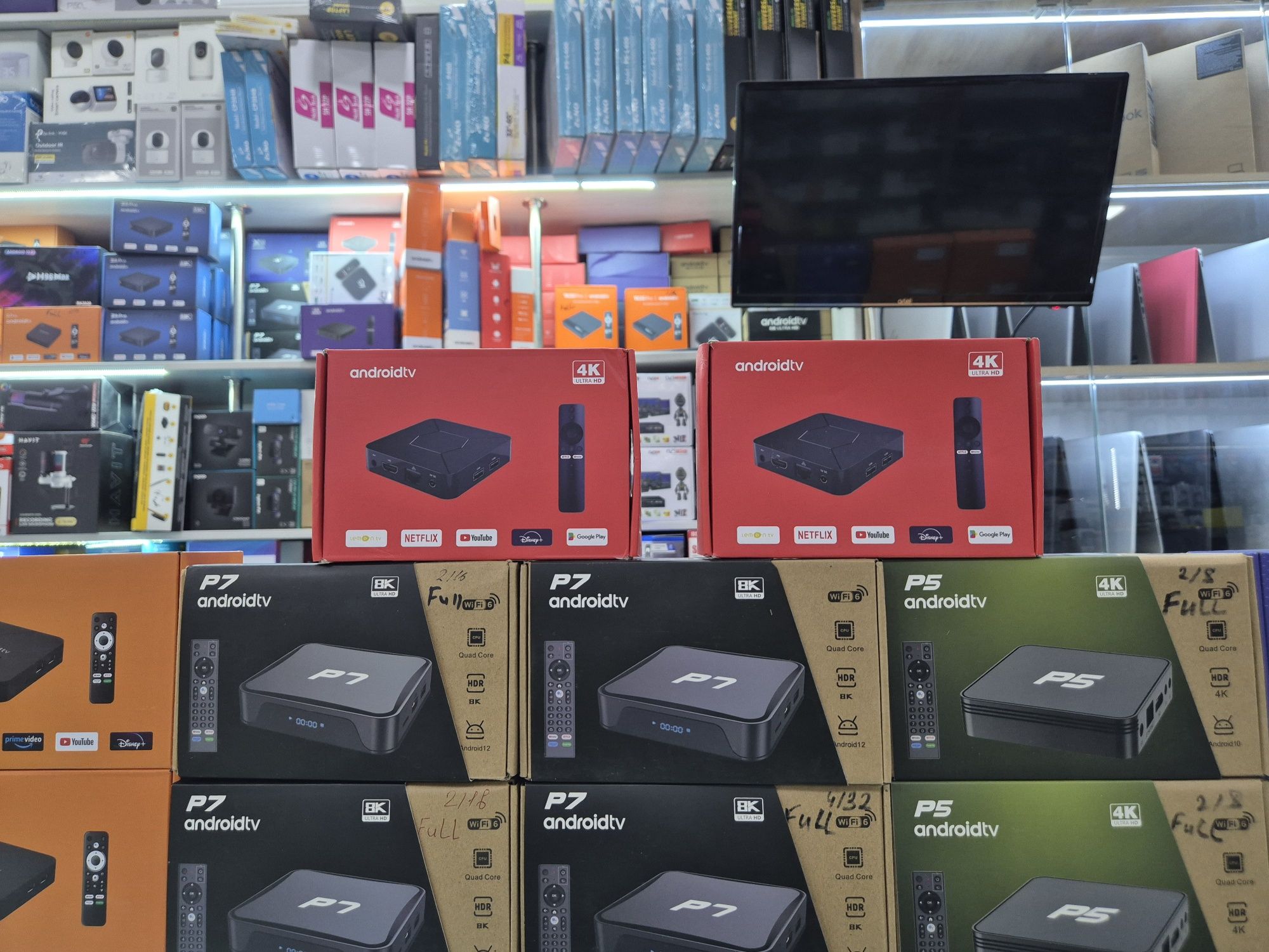Андроид приставка 
G7 pro 4/32 2ta 29$
G7 mini 2/16 2ta 24$
P7 2/16