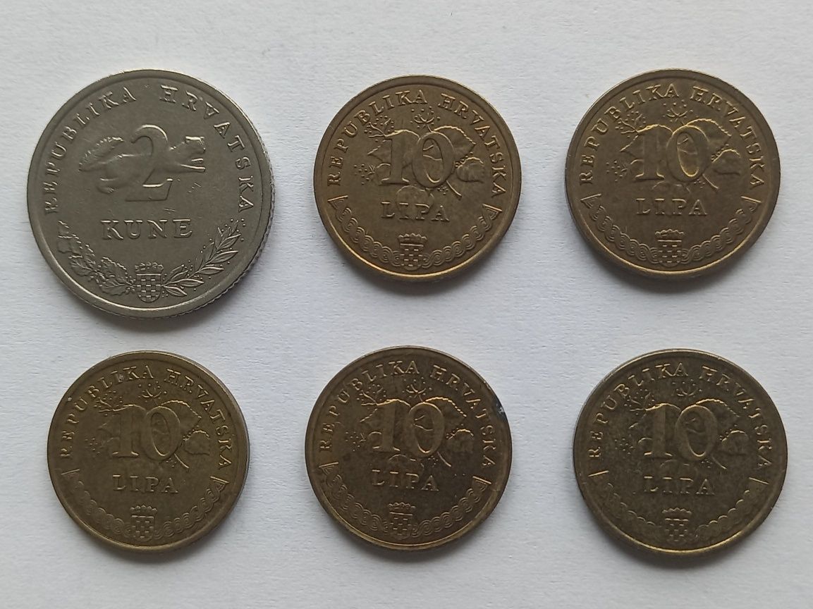 Лот монети от Хърватия (2001 - 2017)