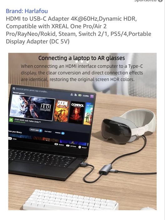 HDMI-Compatible to Type-C Converter