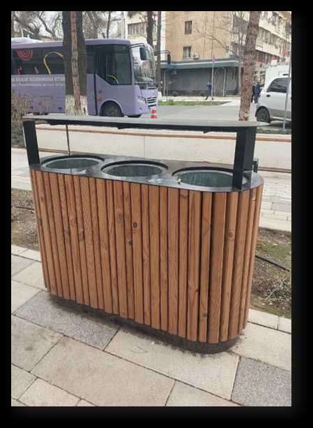Skameyka, urna va latok / Скамейка, урна ва лoток