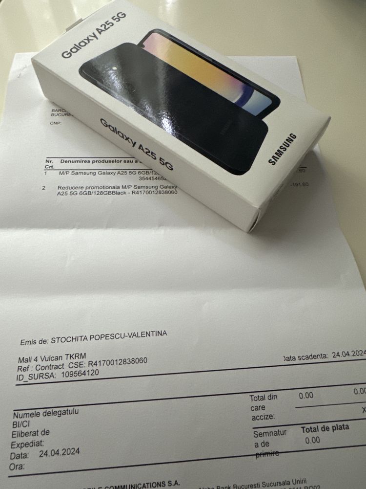 Samsung galaxy A25 sigilat