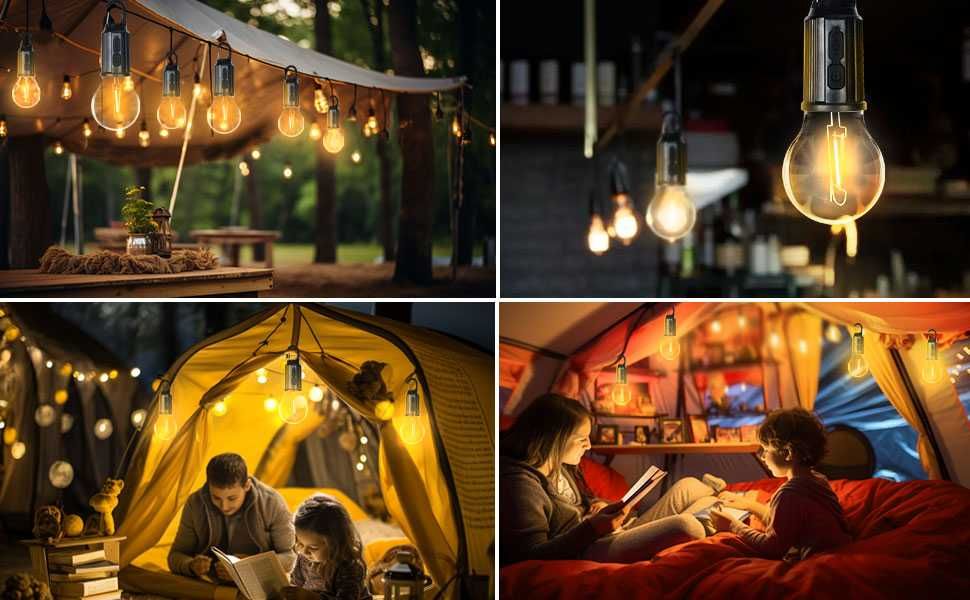 Акумулаторна LED къмпинг лампа за палатка