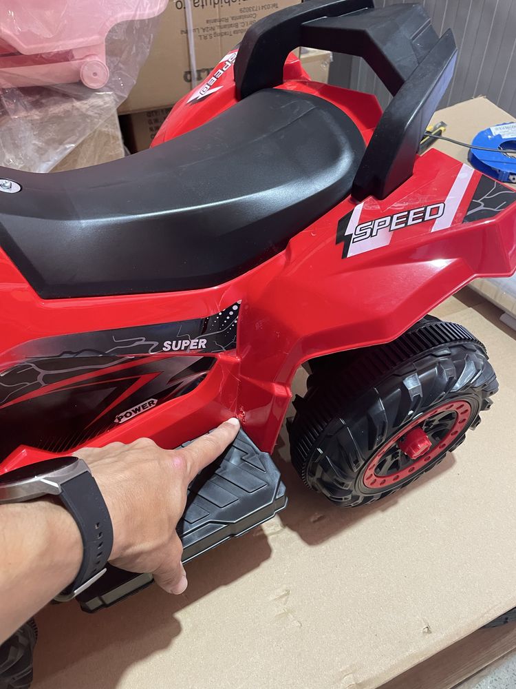 Atv electric copii Nichiduta Power X Speed 12V 4.5Ah, Roti rezistente