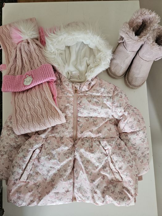 Зимно яке Primark 104 ботуши 27 номер