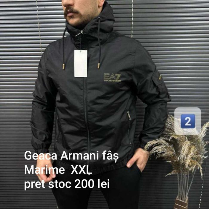 Geaca bărbați de fas pe stoc