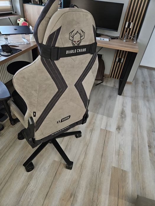 Scaun gaming material textil Diablo X-horn 2, normal size, camel black