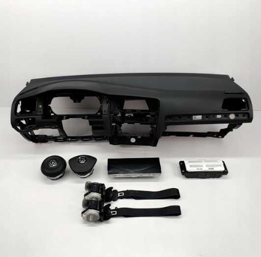 VW Golf 7 kit airbag / plansa de bord / set centuri de siguranta